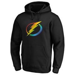 Tampa Bay Lightning Team Pride Logo Pullover Hoodie - Black - NHL 3964493