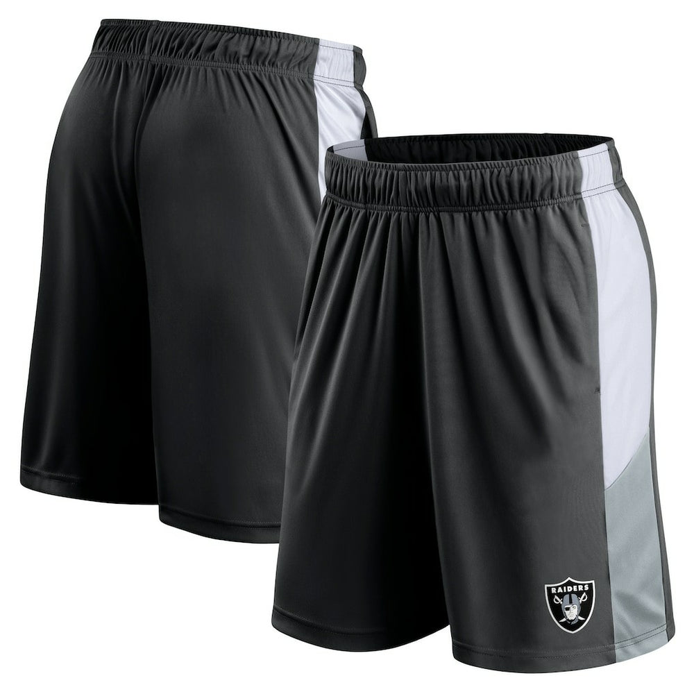 Fanatics Las Vegas Raiders Prep Colorblock Shorts Black