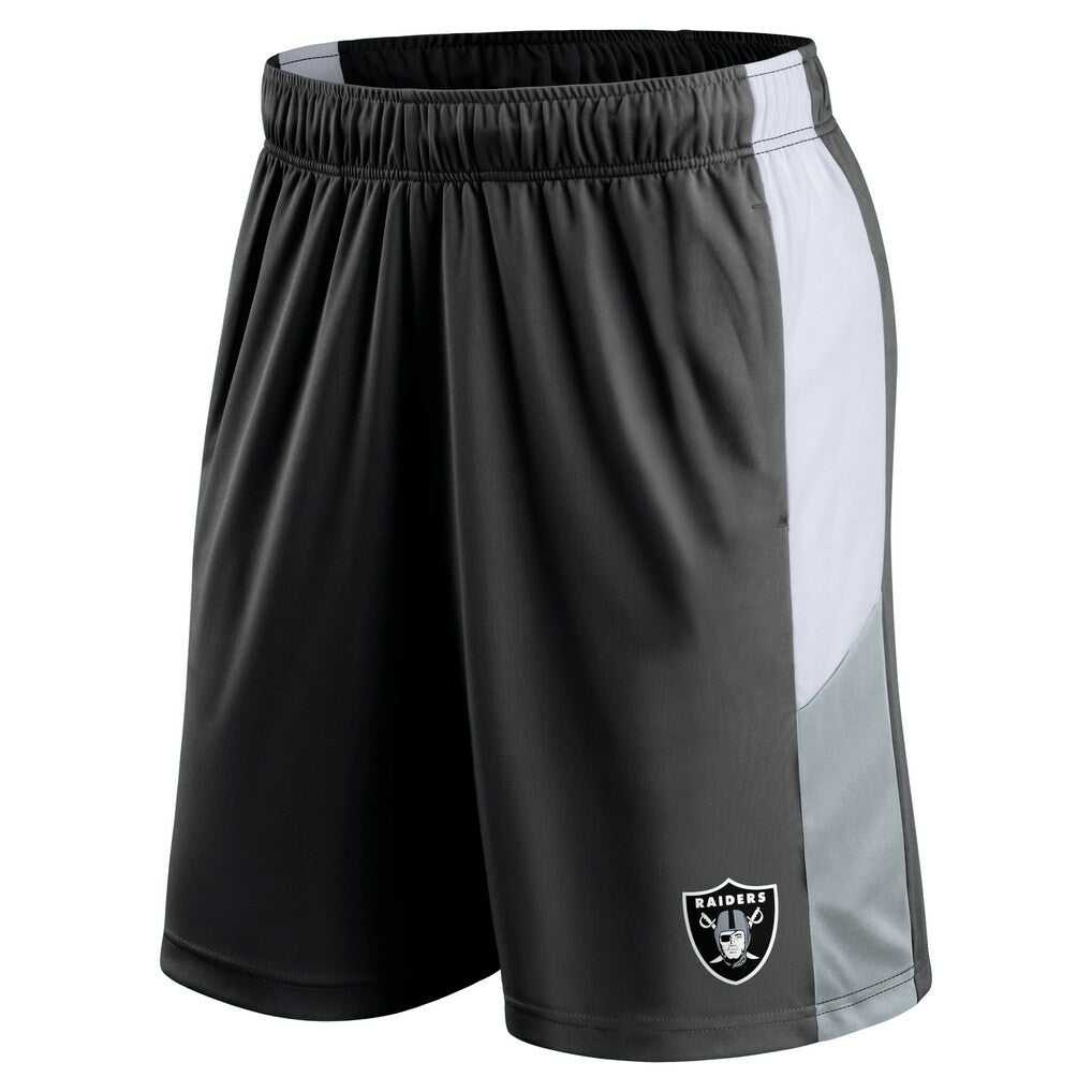 Fanatics Las Vegas Raiders Prep Colorblock Shorts Black