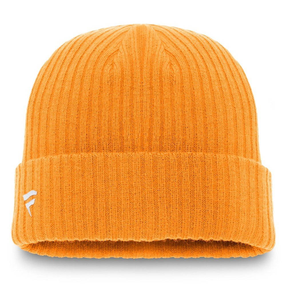 Nashville Predators Fanatics Core Primary Logo Cuffed Knit Hat - Gold - NHL 3970333