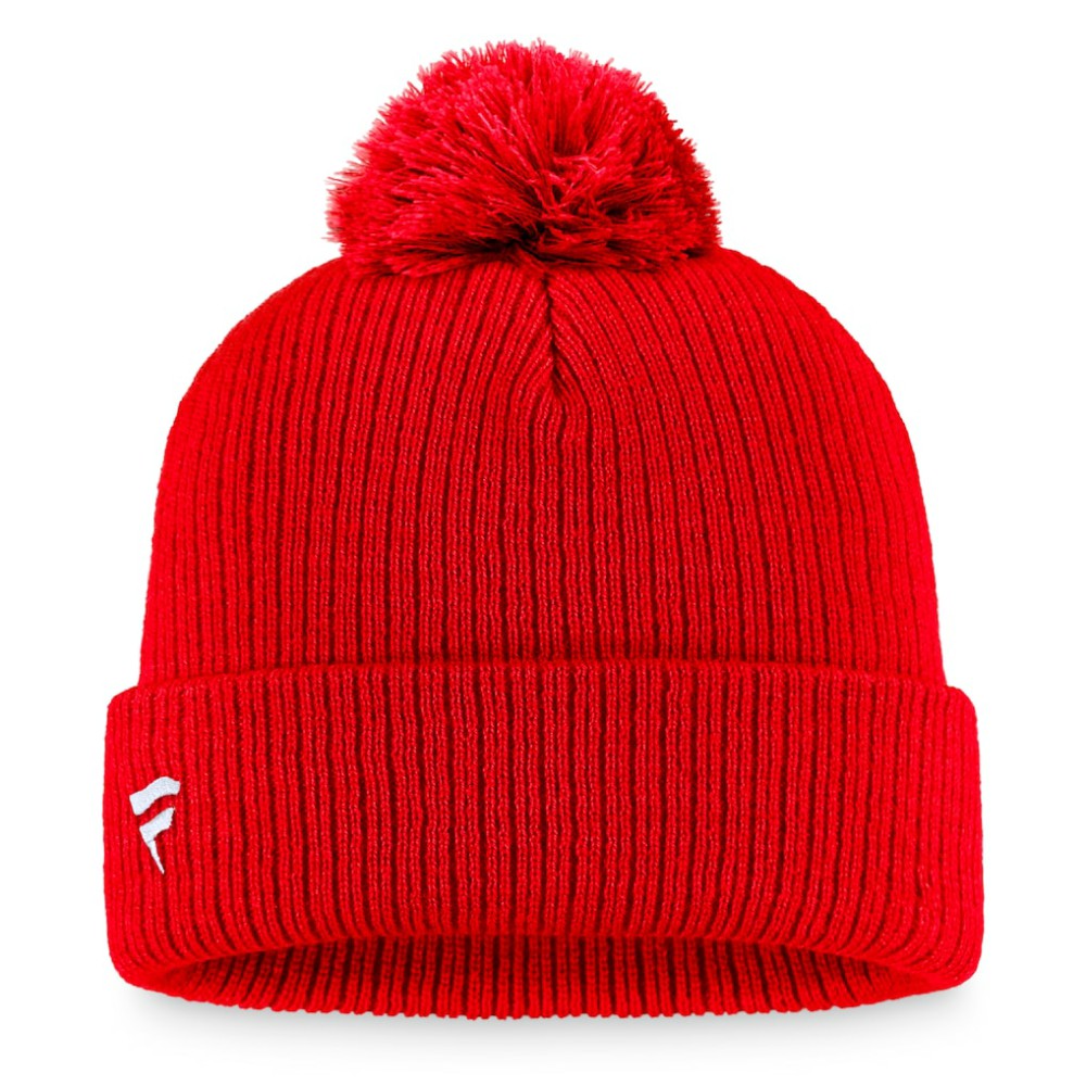 Ottawa Senators Fanatics Core Primary Logo Cuffed Knit Hat with Pom - Red - NHL 3970398