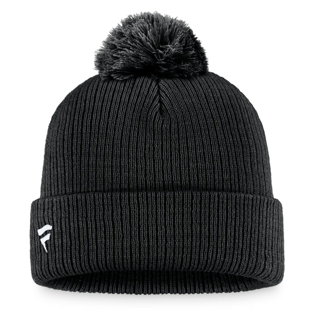 Pittsburgh Penguins Fanatics Primary Logo Cuffed Knit Hat with Pom - Black - NHL 3970433