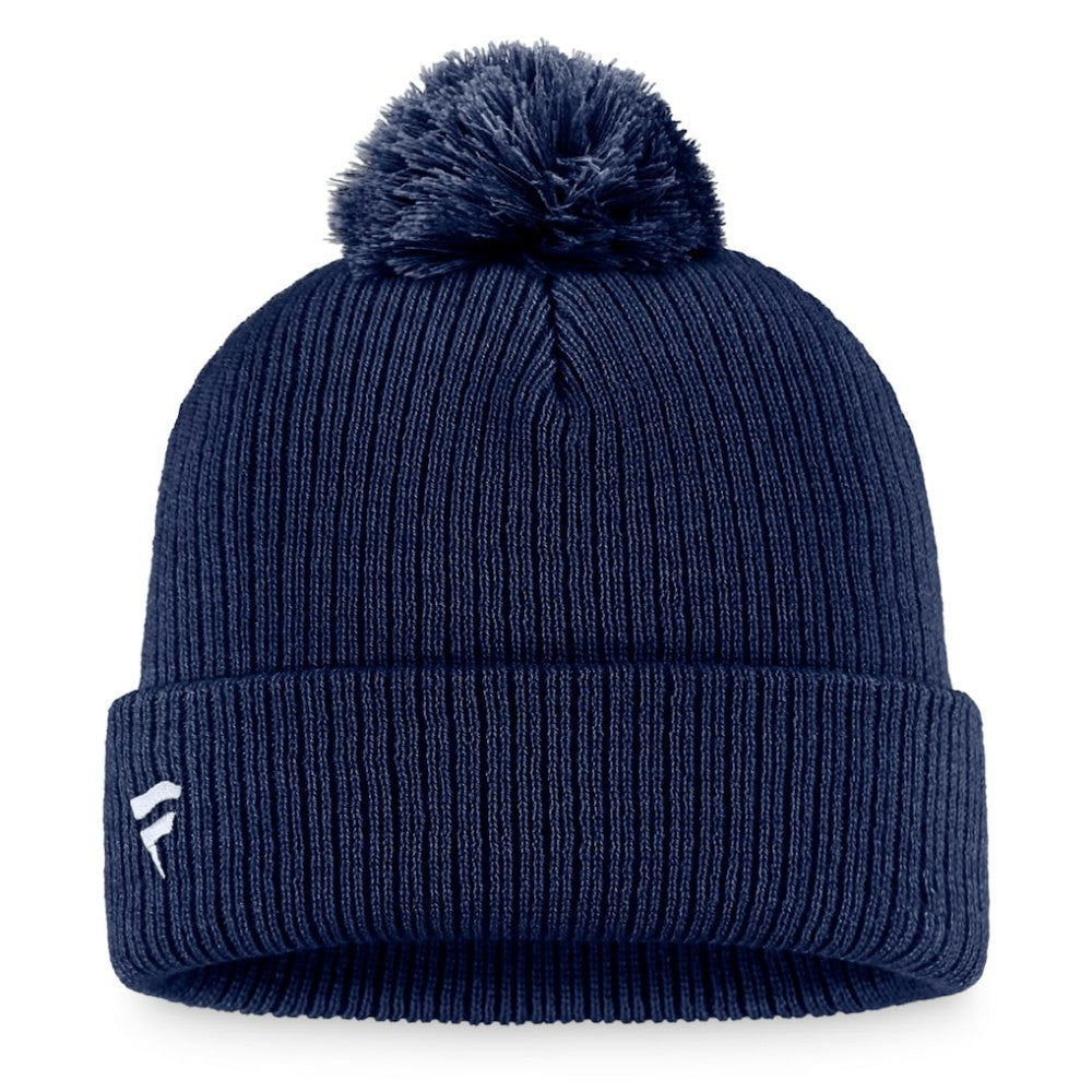 St. Louis Blues Fanatics Primary Logo Cuffed Knit Hat with Pom - Navy - NHL 3970452