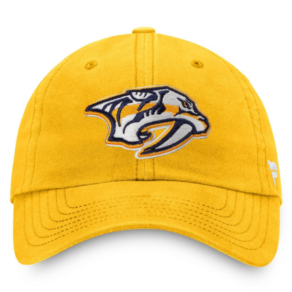 Nashville Predators Fanatics Core Primary Logo Adjustable Hat - Gold - NHL 3970522