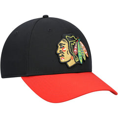 Chicago Blackhawks Fanatics Core Primary Logo Flex Hat - Black - NHL 3970655