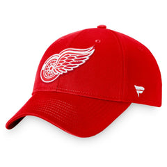 Detroit Red Wings Fanatics Core Adjustable Hat - Red - NHL 3970725