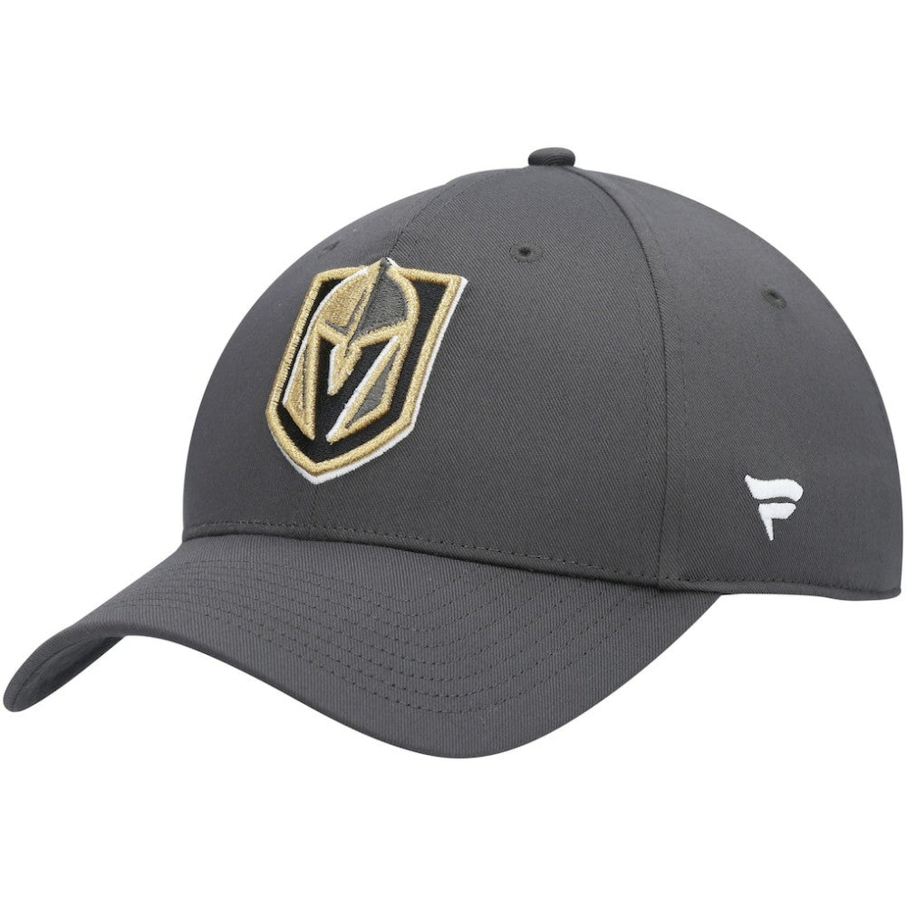 Vegas Golden Knights Fanatics Logo Core Adjustable Hat - Charcoal - NHL 3970871