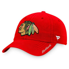 Chicago Blackhawks Fanatics Women's Core Primary Logo Adjustable Hat - Red - NHL 3971015