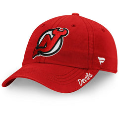 New Jersey Devils Fanatics Women's Core Primary Logo Adjustable Hat - Red - NHL 3971023
