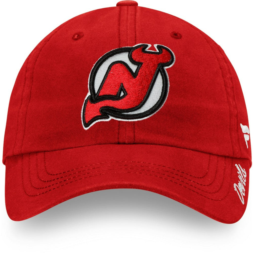 New Jersey Devils Fanatics Women's Core Primary Logo Adjustable Hat - Red - NHL 3971023