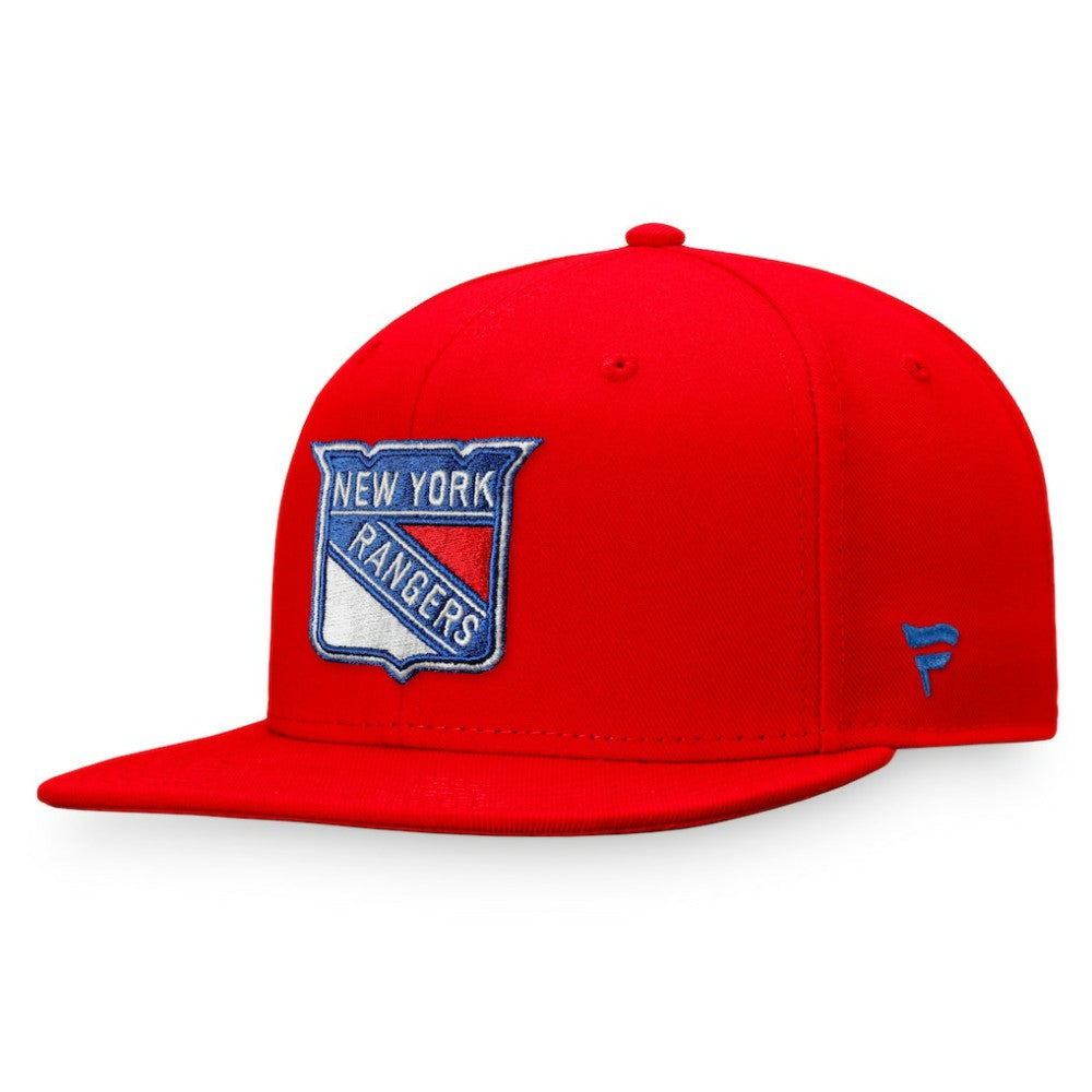 New York Rangers Fanatics Core Primary Logo Fitted Hat - Red - NHL 3971154