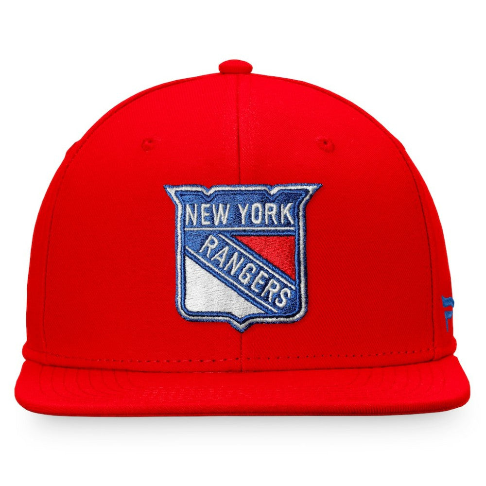 New York Rangers Fanatics Core Primary Logo Fitted Hat - Red - NHL 3971154