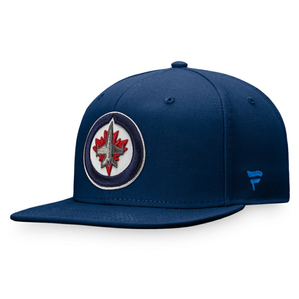 Winnipeg Jets Fanatics Core Primary Logo Fitted Hat - Navy - NHL 3971223
