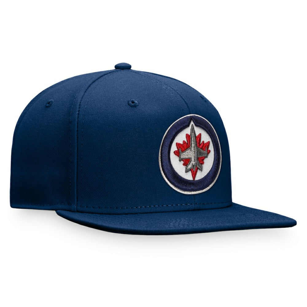 Winnipeg Jets Fanatics Core Primary Logo Fitted Hat - Navy - NHL 3971223