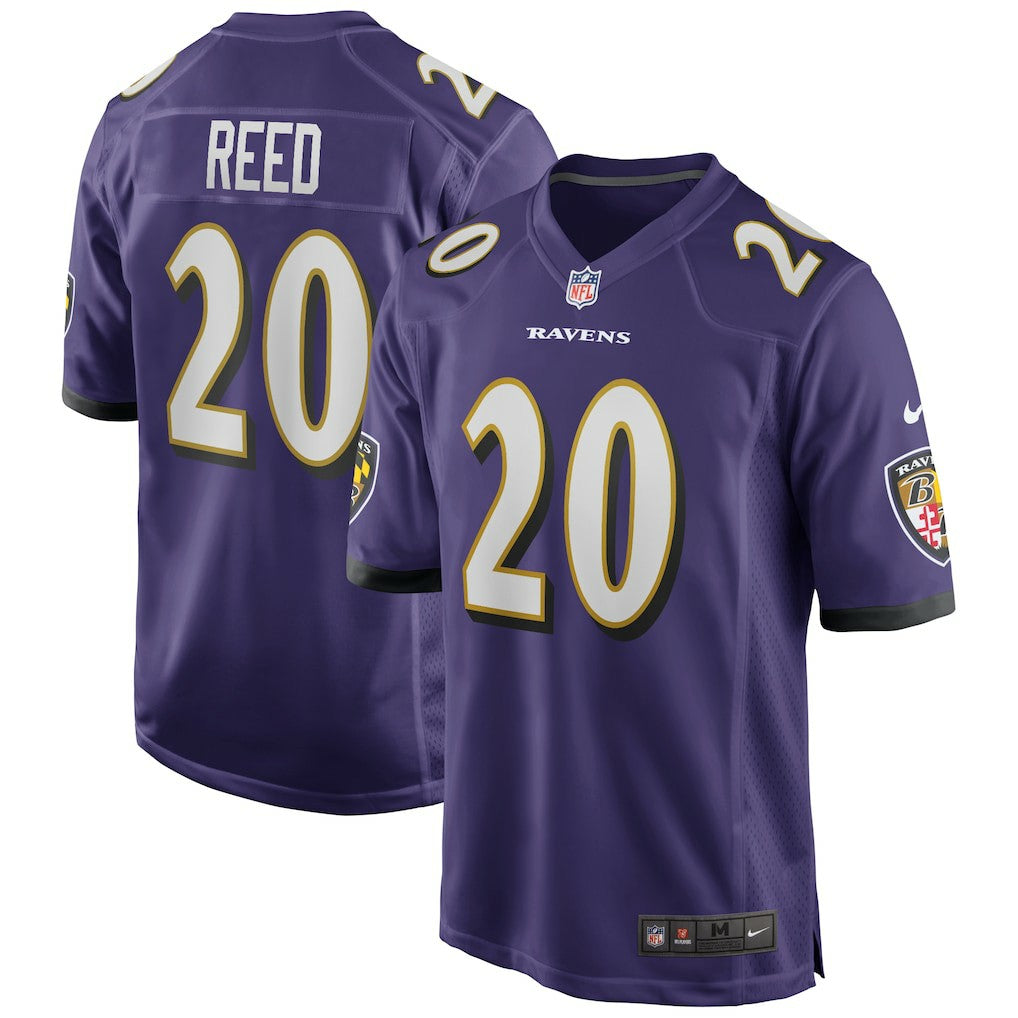 Nike Ed Reed Baltimore Ravens Game Retired Player Jersey Purple