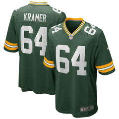 Nike Jerry Kramer Green Bay Packers Game Retired Player Jersey Green