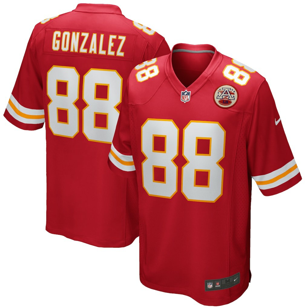 Nike Tony Gonzalez Kansas City Chiefs Game Retired Player Jersey Red