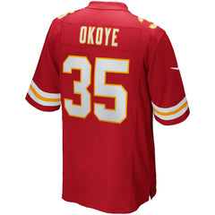 Nike Christian Okoye Kansas City Chiefs Game Retired Player Jersey Red