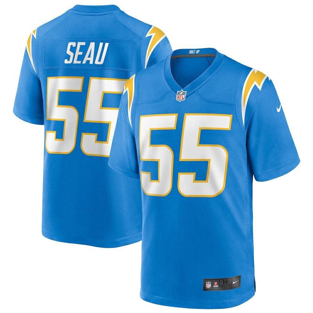 Nike Junior Seau Los Angeles Chargers Game Retired Player Jersey Powder Blue