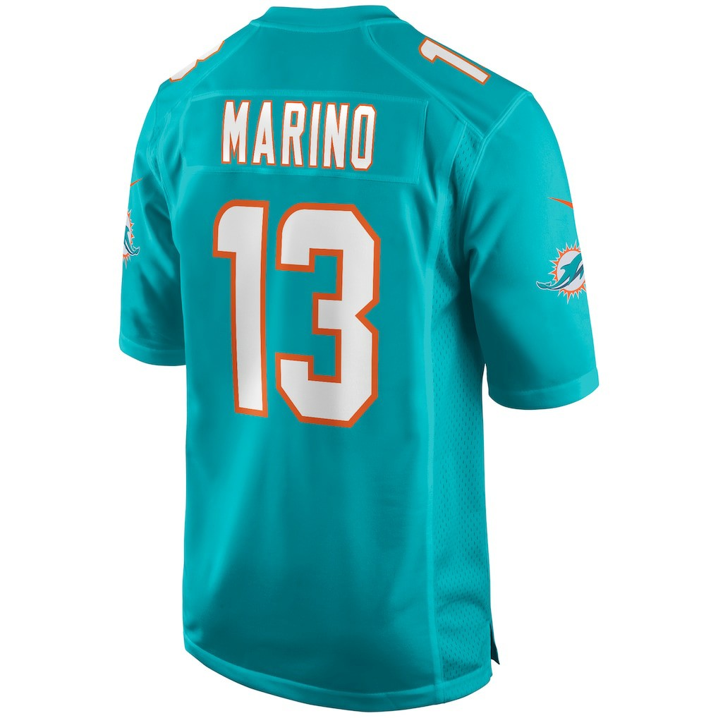 Nike Dan Marino Miami Dolphins Game Retired Player Jersey Aqua