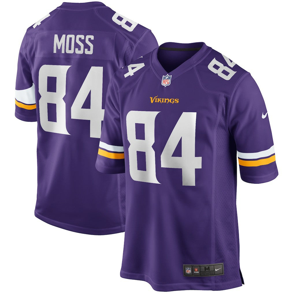 Nike Randy Moss Minnesota Vikings Game Retired Player Jersey Purple