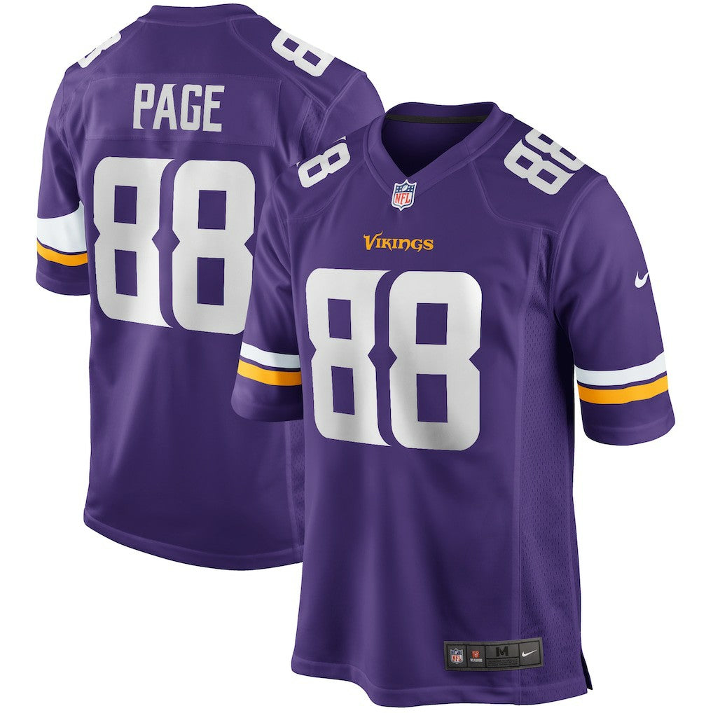Nike Alan Page Minnesota Vikings Game Retired Player Jersey Purple