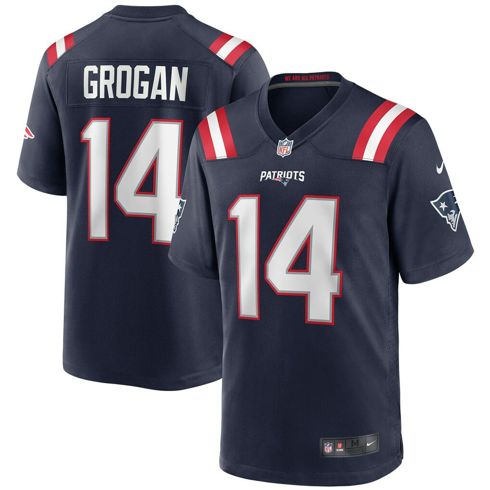 Nike Steve Grogan New England Patriots Game Retired Player Jersey Navy