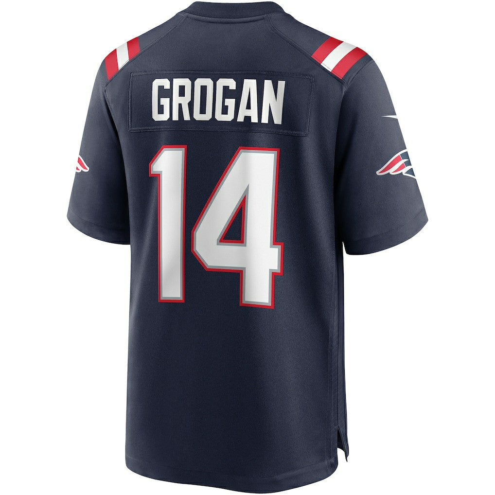 Nike Steve Grogan New England Patriots Game Retired Player Jersey Navy