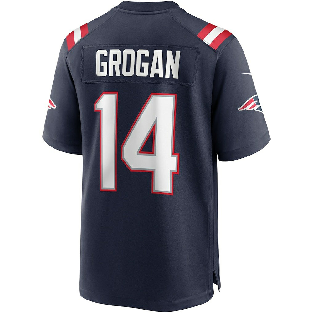 Nike Steve Grogan New England Patriots Game Retired Player Jersey Navy