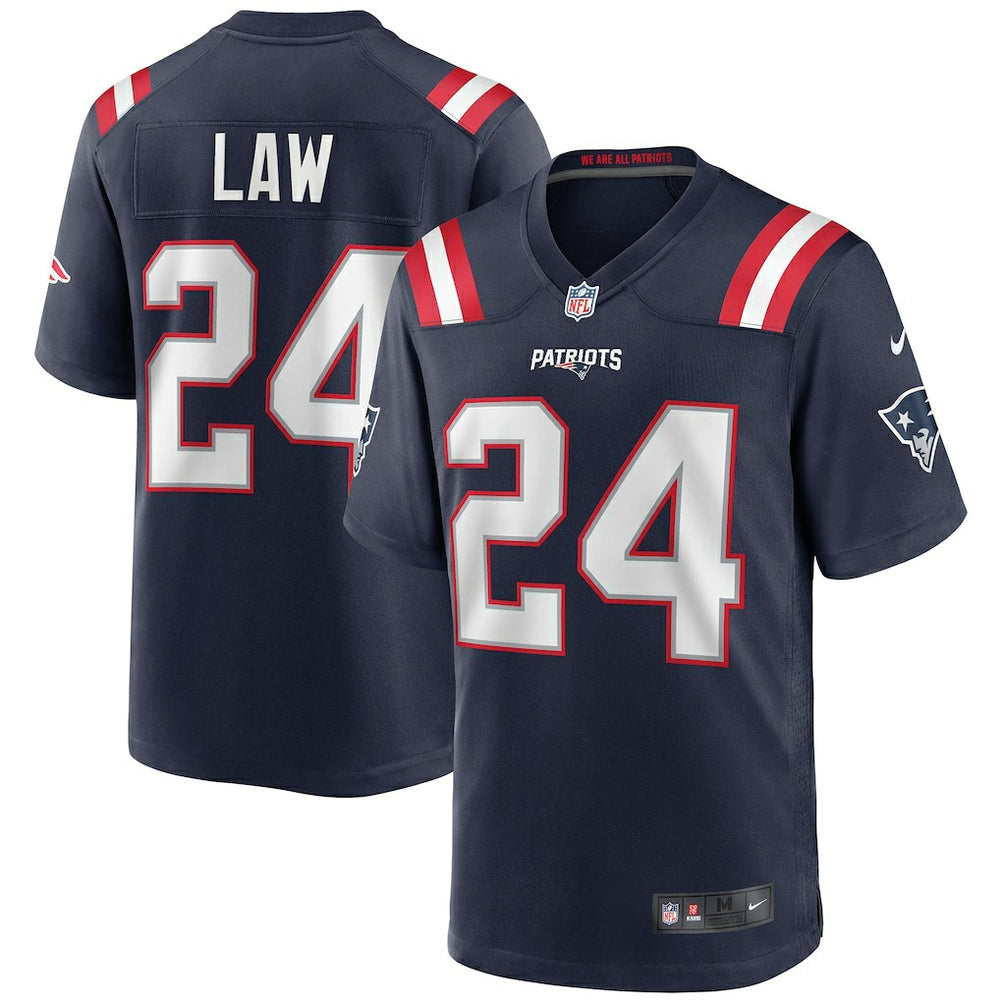 Nike Ty Law New England Patriots Game Retired Player Jersey Navy