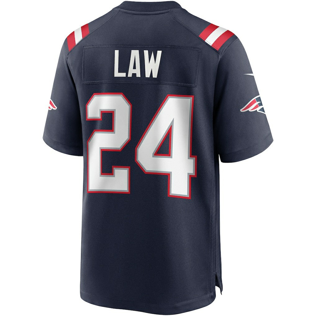 Nike Ty Law New England Patriots Game Retired Player Jersey Navy
