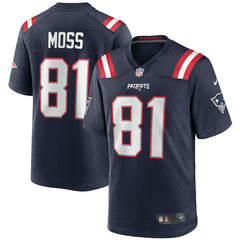 Nike Randy Moss New England Patriots Game Retired Player Jersey Navy