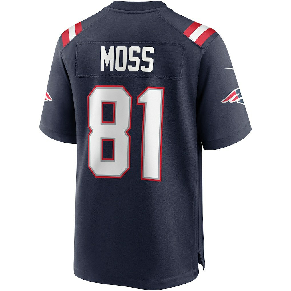 Nike Randy Moss New England Patriots Game Retired Player Jersey Navy