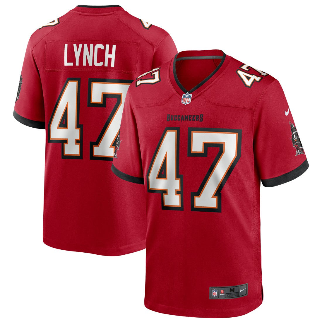 Nike John Lynch Tampa Bay Buccaneers Game Retired Player Jersey Red