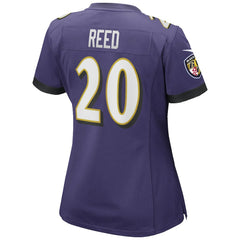 Nike Ed Reed Baltimore Ravens Women's Game Retired Player Jersey Purple