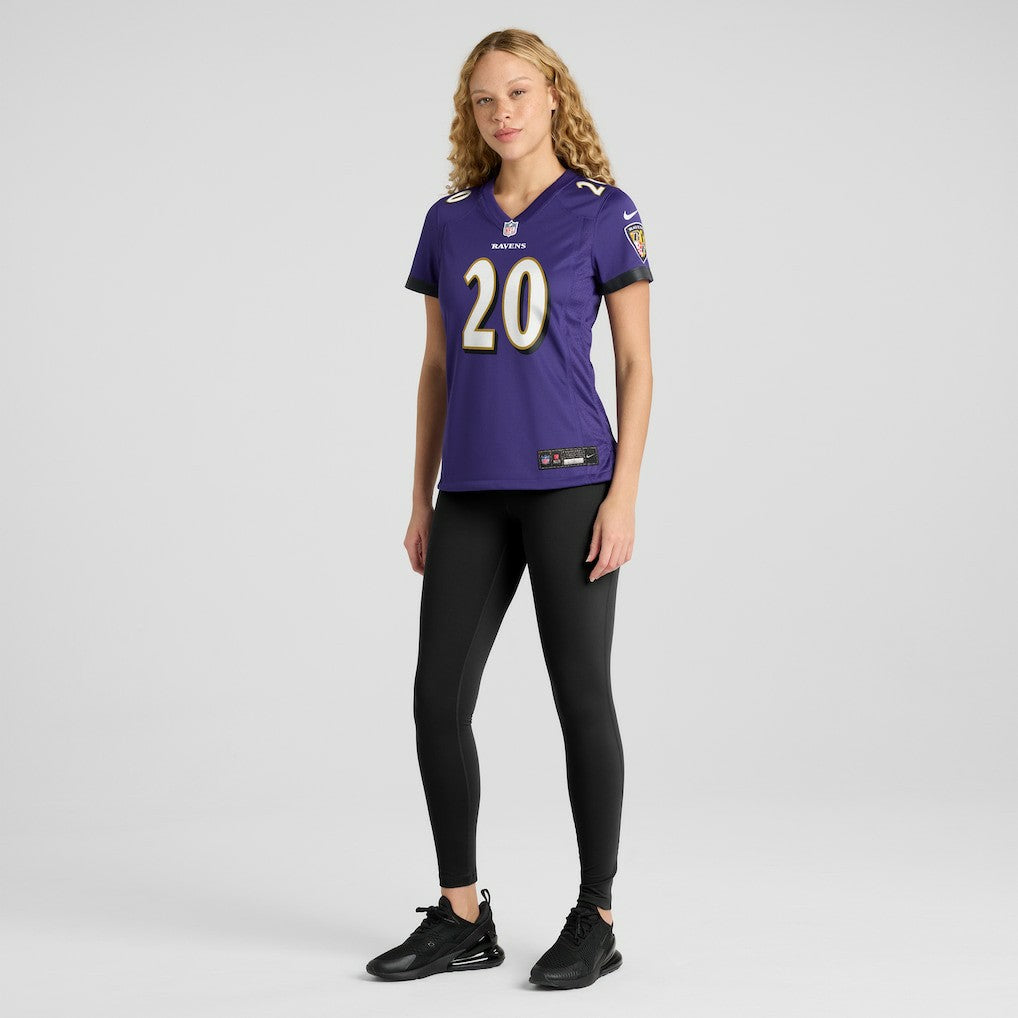 Nike Ed Reed Baltimore Ravens Women's Game Retired Player Jersey Purple