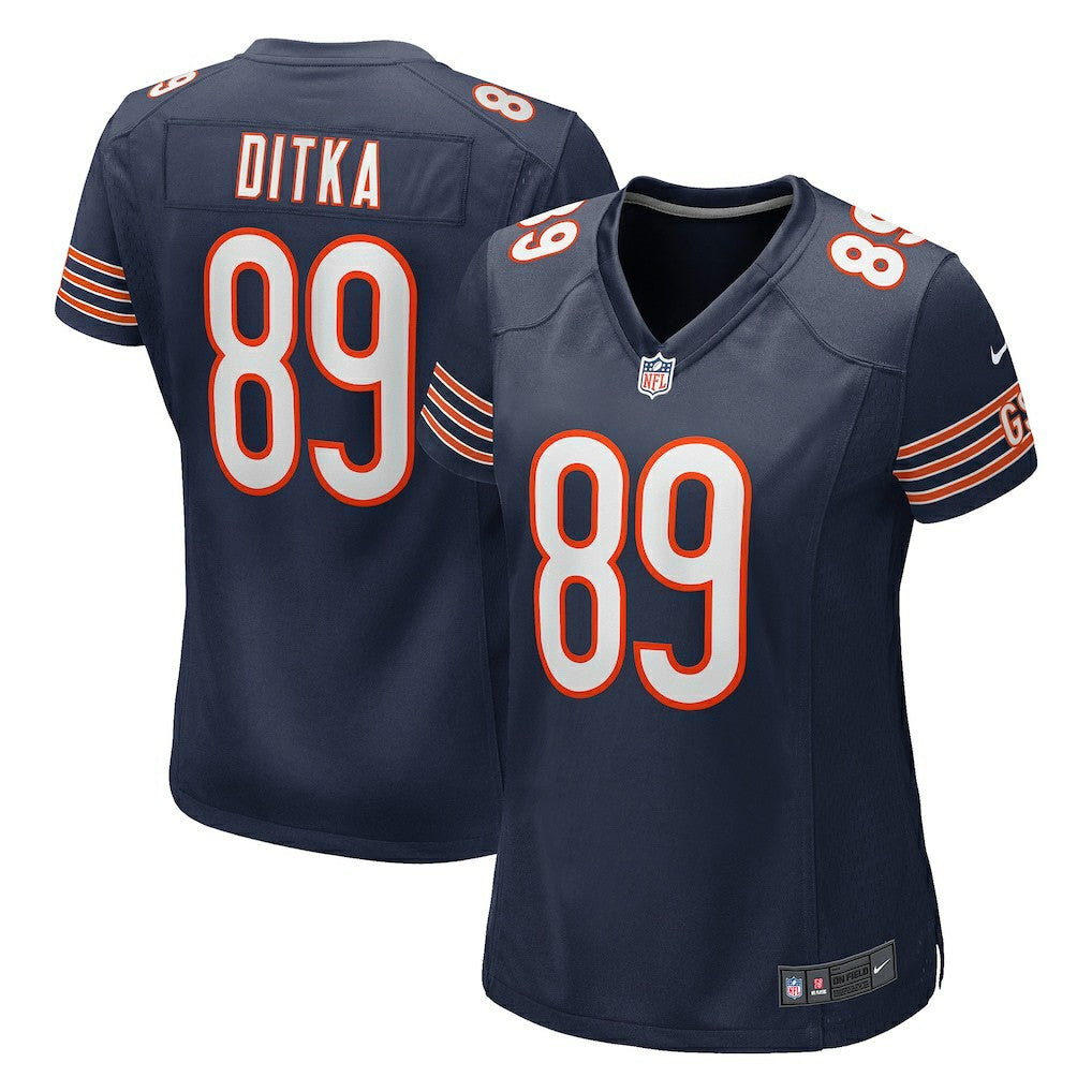 Nike Mike Ditka Chicago Bears Women's Game Retired Player Jersey Navy