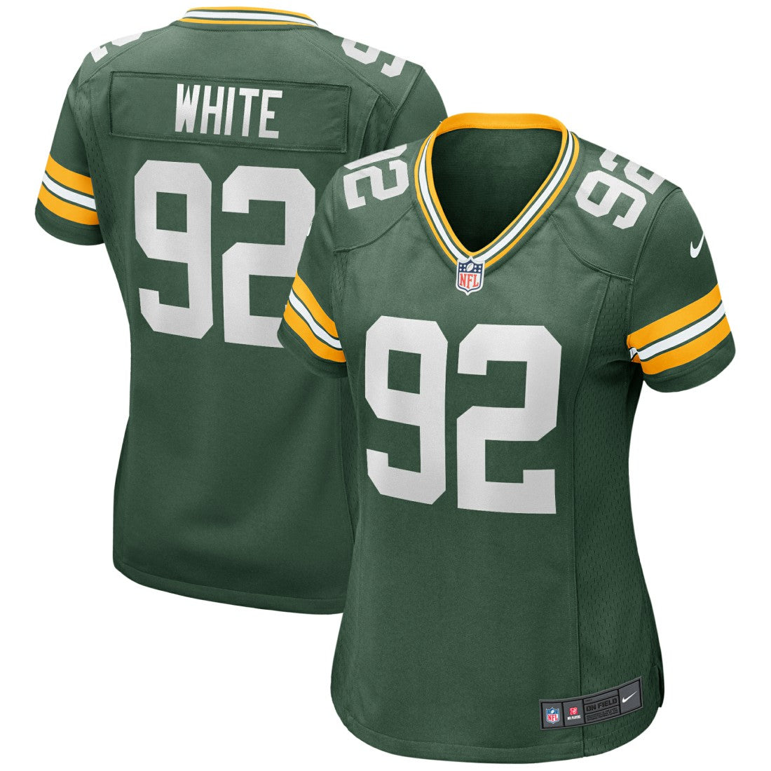 Nike Reggie White Green Bay Packers Women's Game Retired Player Jersey Green