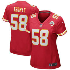 Nike Derrick Thomas Kansas City Chiefs Women's Game Retired Player Jersey Red