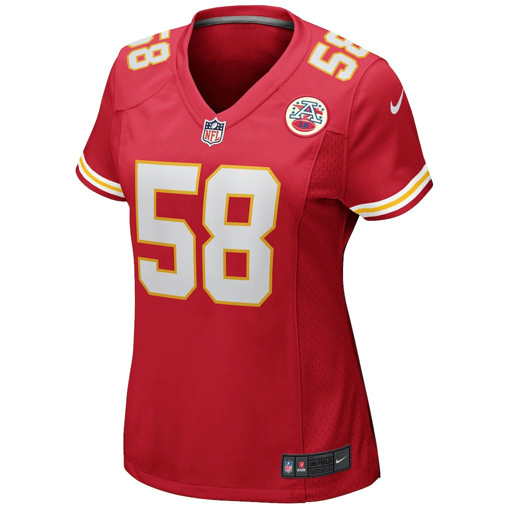 Nike Derrick Thomas Kansas City Chiefs Women's Game Retired Player Jersey Red