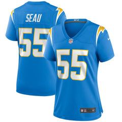 Nike Junior Seau Los Angeles Chargers Women's Game Retired Player Jersey Powder Blue