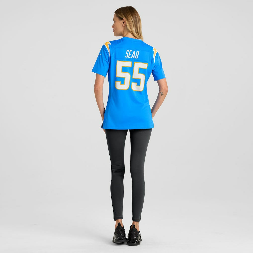 Nike Junior Seau Los Angeles Chargers Women's Game Retired Player Jersey Powder Blue