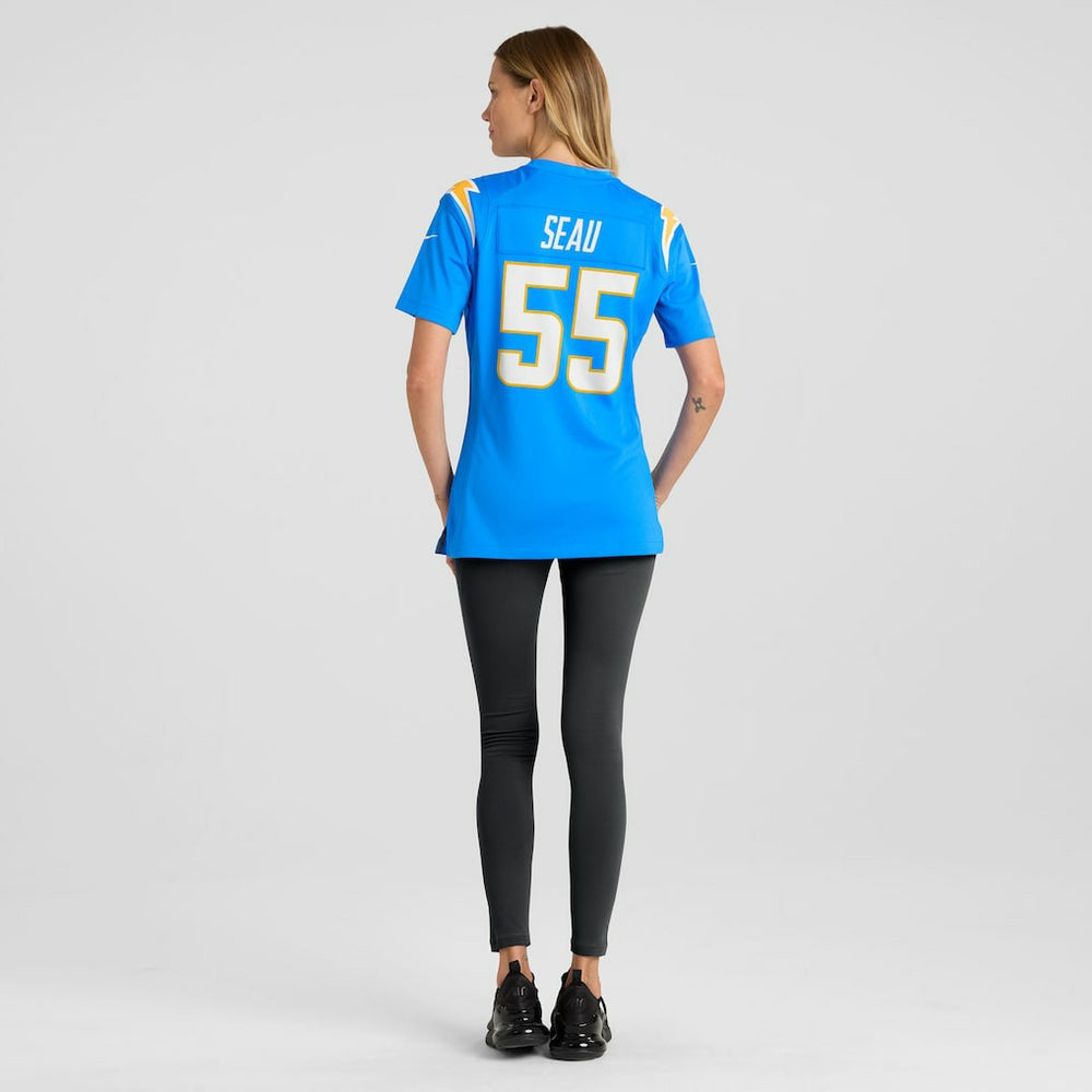 Nike Junior Seau Los Angeles Chargers Women's Game Retired Player Jersey Powder Blue