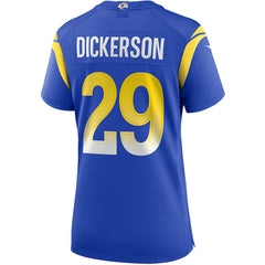 Nike Eric Dickerson Los Angeles Rams Women's Game Retired Player Jersey Royal