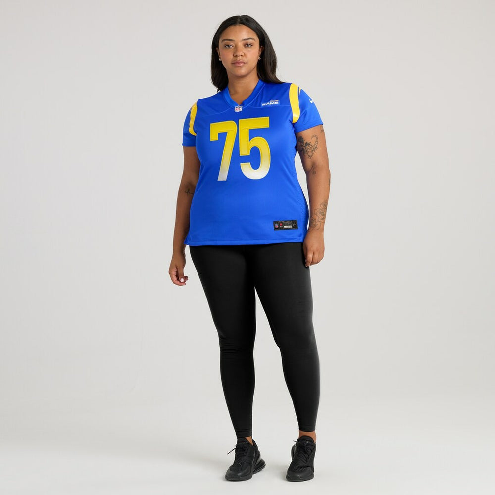 Nike Deacon Jones Los Angeles Rams Women's Game Retired Player Jersey Royal