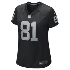 Nike Tim Brown Las Vegas Raiders Women's Game Retired Player Jersey Black