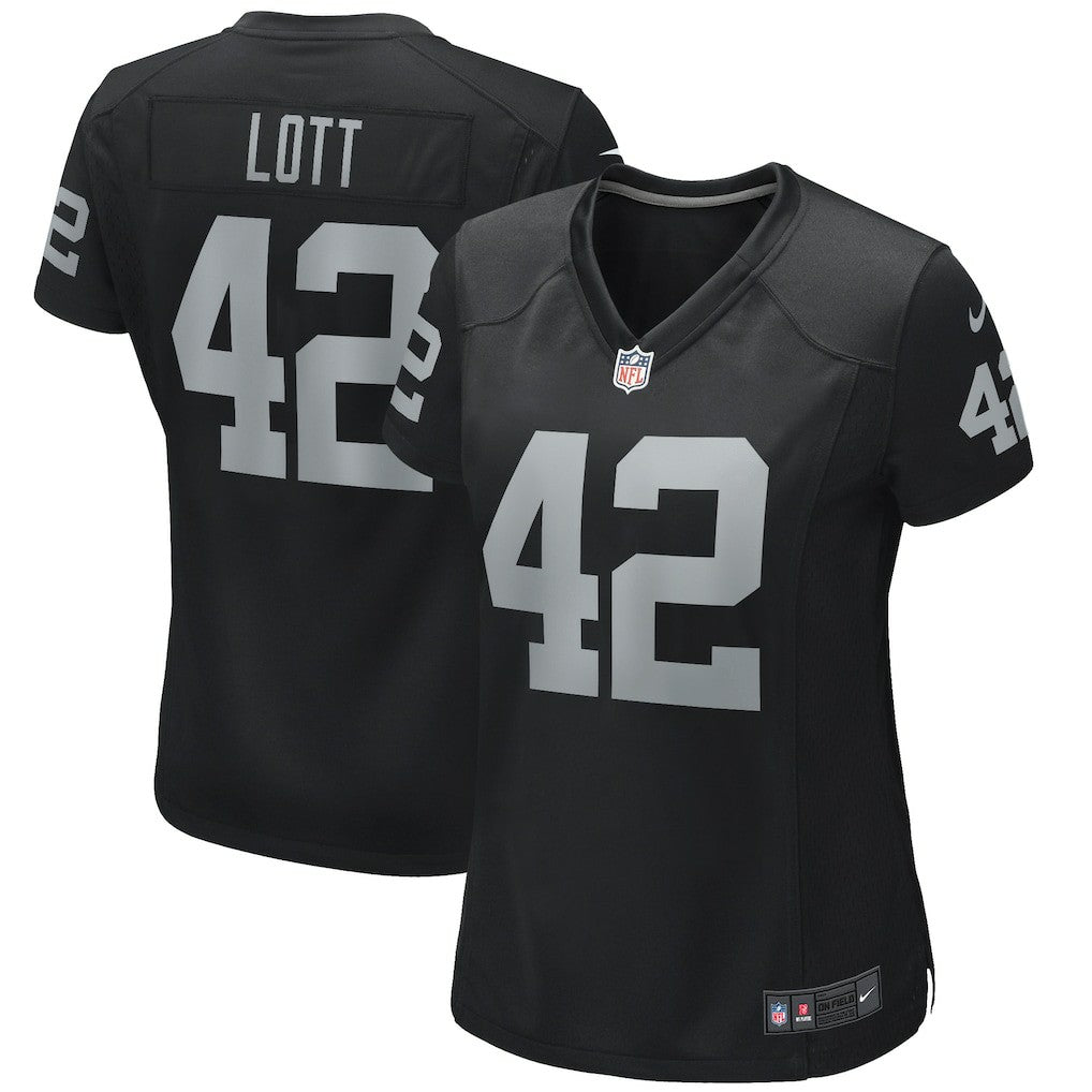 Nike Ronnie Lott Las Vegas Raiders Women's Game Retired Player Jersey Black