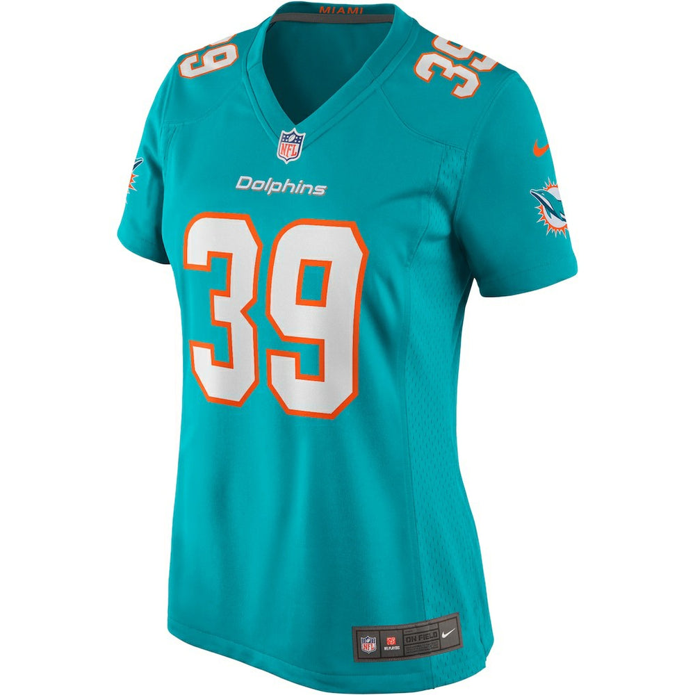 Nike Larry Csonka Miami Dolphins Women's Game Retired Player Jersey Aqua