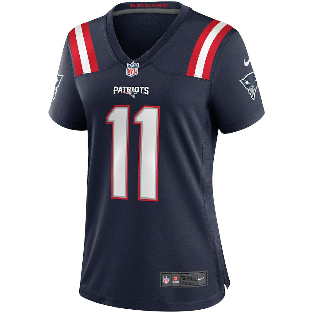 Nike Drew Bledsoe New England Patriots Women's Game Retired Player Jersey Navy