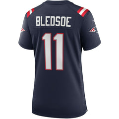 Nike Drew Bledsoe New England Patriots Women's Game Retired Player Jersey Navy